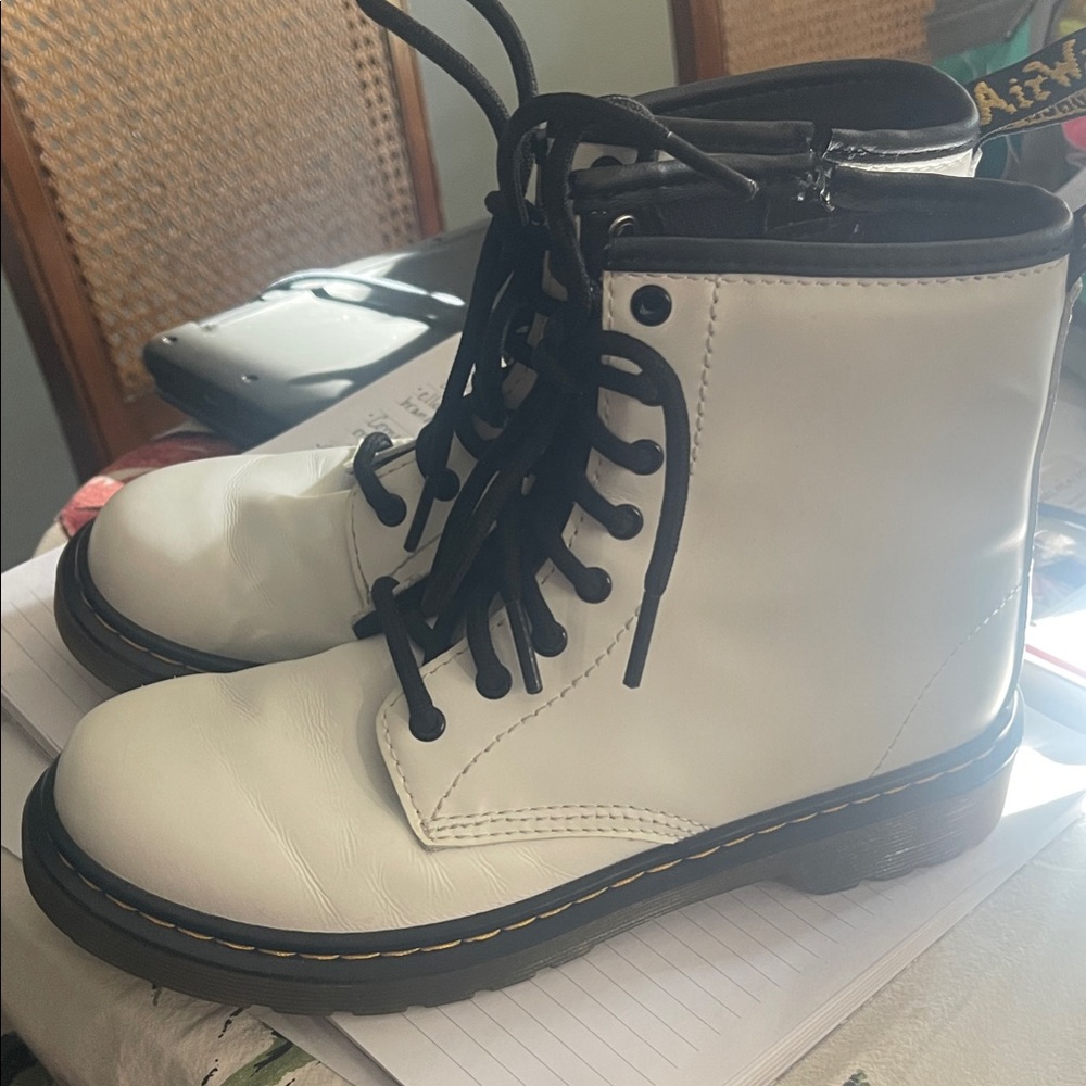 Dr. Martens White Combat Boots